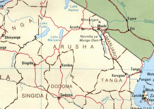 Map of Tanzania