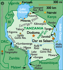 Map of Tanzania