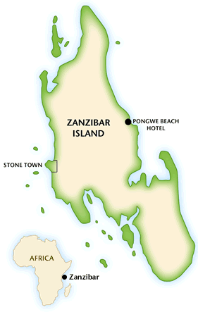 Map of Zamzibar