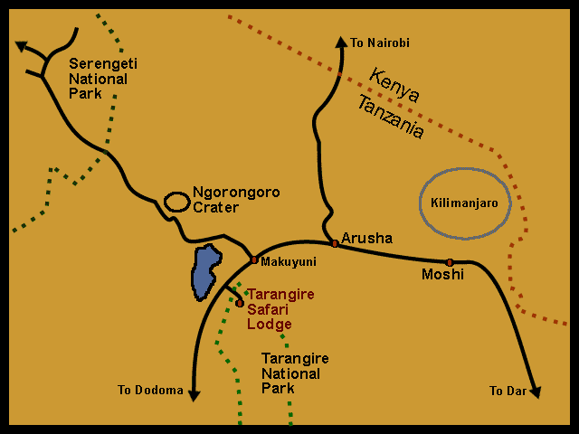 Tarangire Map