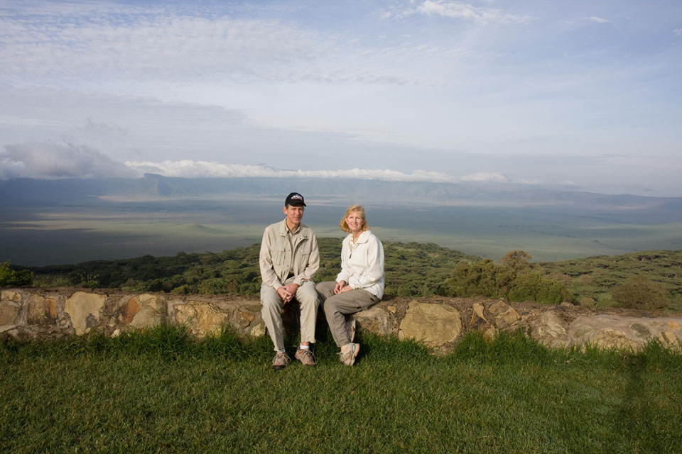 View from Ngorogoro Sopa Lodge