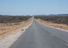 MG 9532  Leaving Etosha Park on good tar road, straight as an arror and no traffic