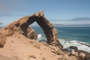 The rock arch is 55 meters high