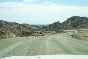The road over the pass to get back into Namibia