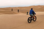 Jim did Fat Tire bike ride in the dunes