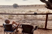 Jim watching the lions at Grotkolk