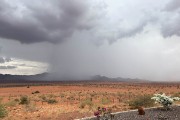 view of approaching storm from Kronenhof Lodge Villas