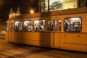 Trolly car packed at 11pm