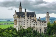 Neuschwanstein Castle, image taken from bridge behind the castle