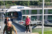 Disembarking at Melk