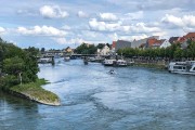 view from our ship when docked in Regensburg