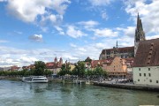 view from our ship when docked in Regensburg