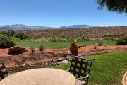 Our view of the golf course from Inn at Entrada