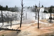 From Upper Terrace Drive at Mammoth Hot Springs