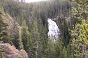 Waterfall on the road from Norris to Canyon Village