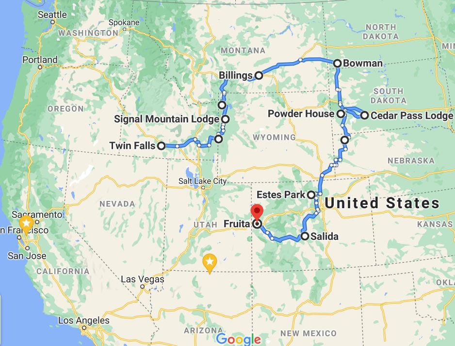 Road Trip Map