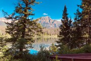 Patricia Lake, outside our cabin