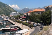 from the walls of the old city you can see our cruise ship