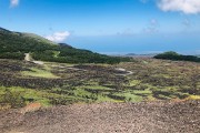 the road down Mt Etna