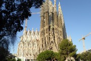 The Sagrada Familia, Barcelona's most idiosyncratic and flamboyant church.