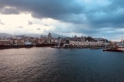 Arriving at Port of Genoa, Italy