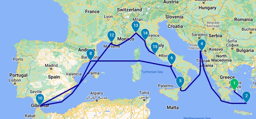 Cruise Route