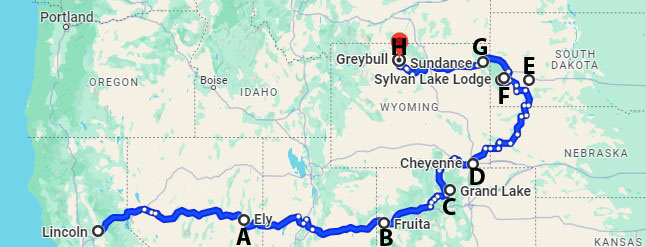 Road Trip Map