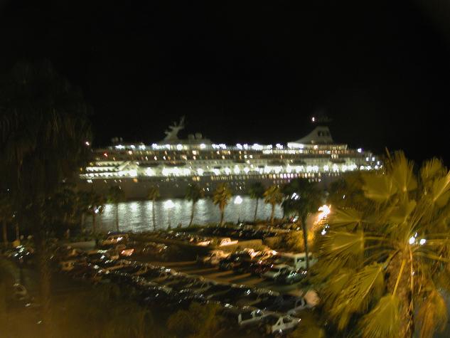 DSCN6624.JPG - via from room, cruise ship leaving